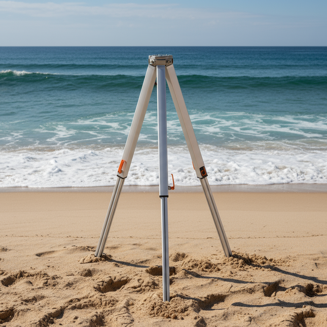 Tripod on a beach
